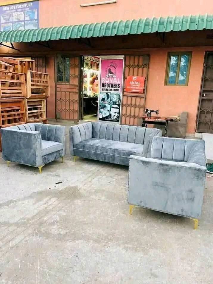 3 Piece 5 Seater Couch Grey