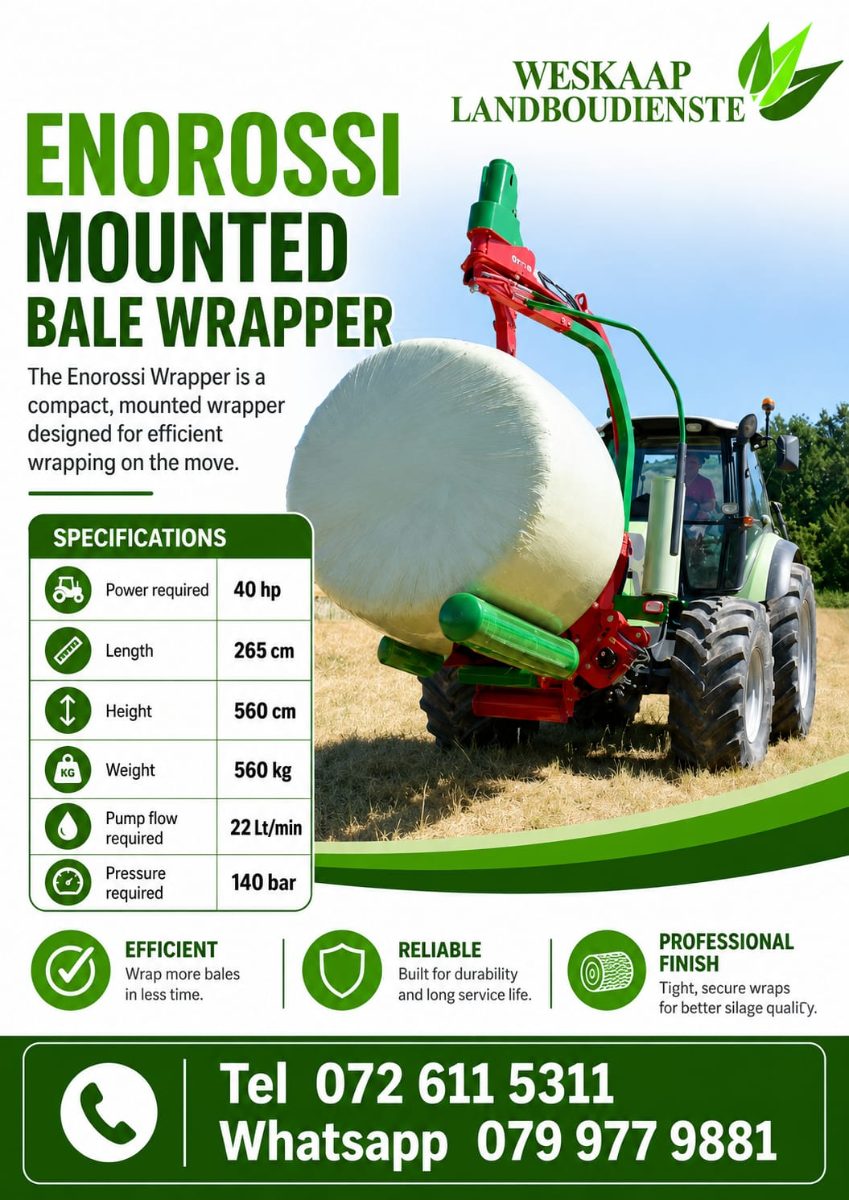 MOUNTED BALE WRAPPER